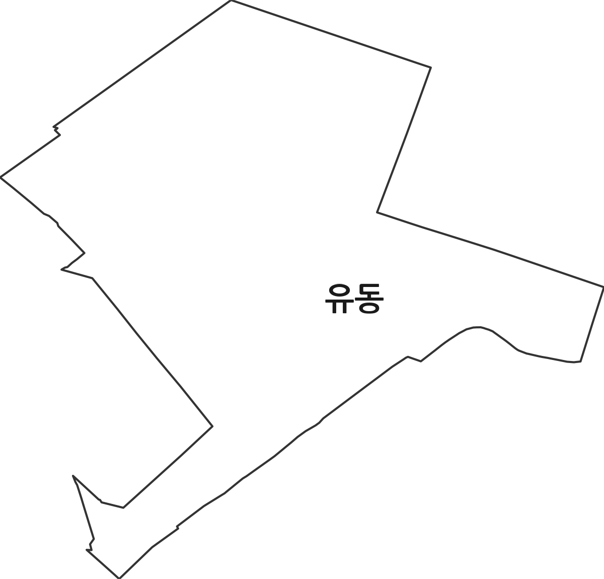 광주광역시 북구 유동 법정동 행정구역 경계 지도