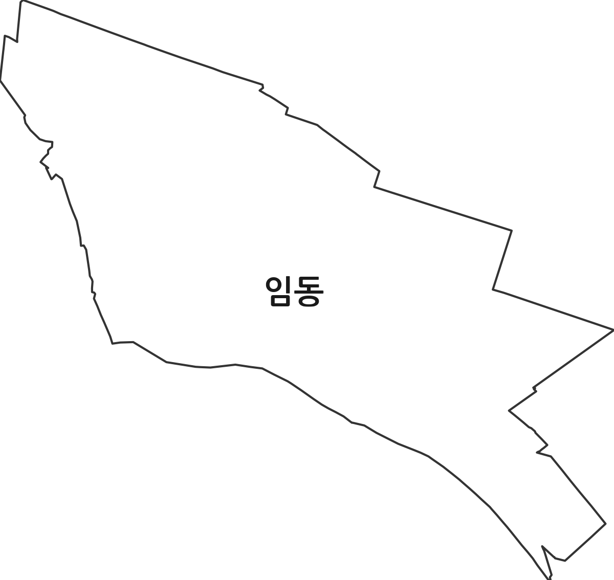 광주광역시 북구 임동 법정동 행정구역 경계 지도