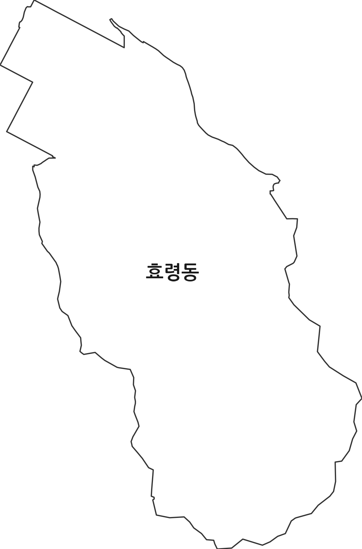광주광역시 북구 효령동 법정동 행정구역 경계 지도