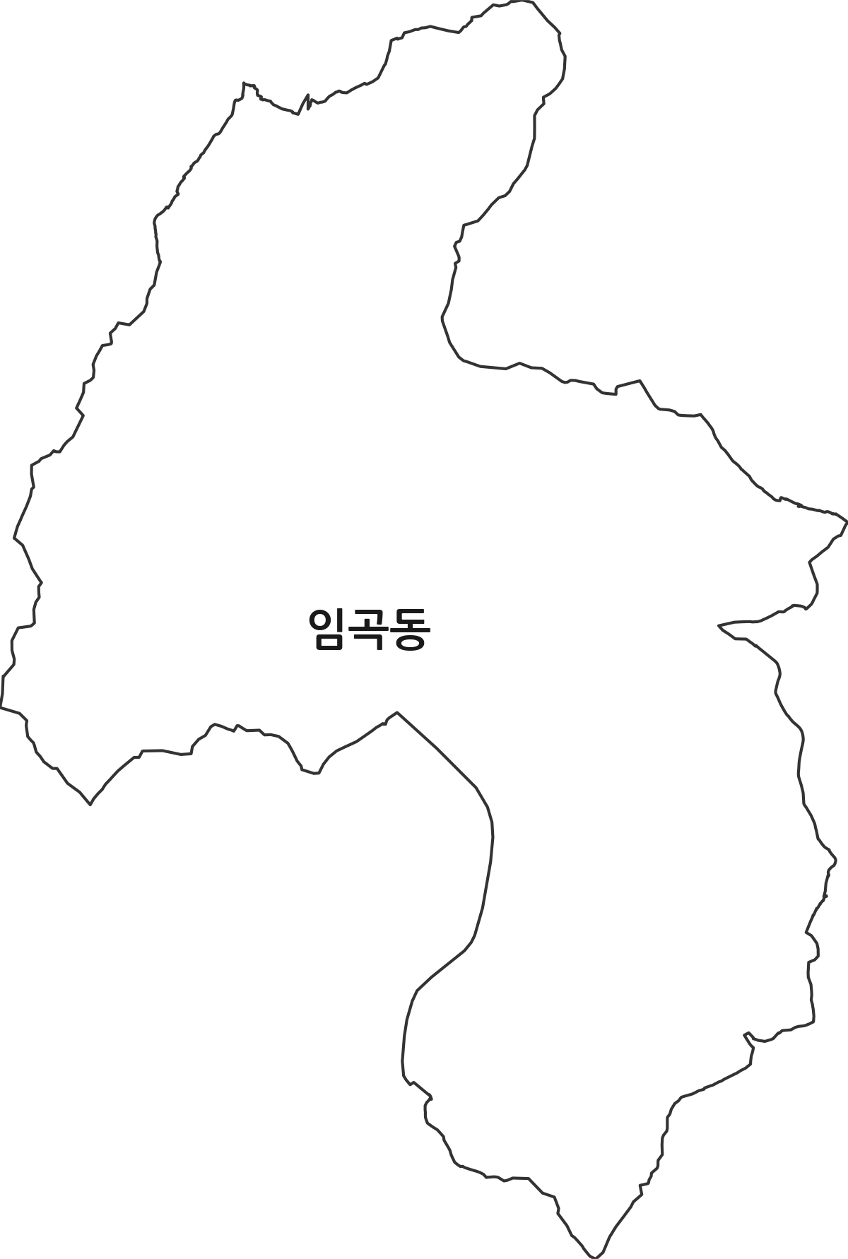 광주광역시 광산구 임곡동 행정동 행정구역 경계 지도