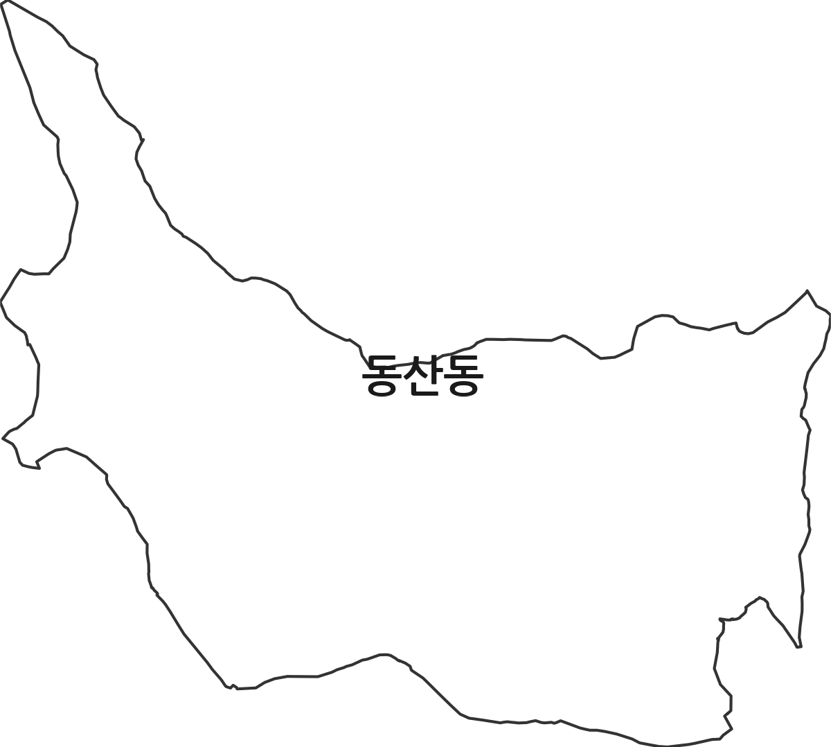 광주광역시 광산구 동산동 법정동 행정구역 경계 지도