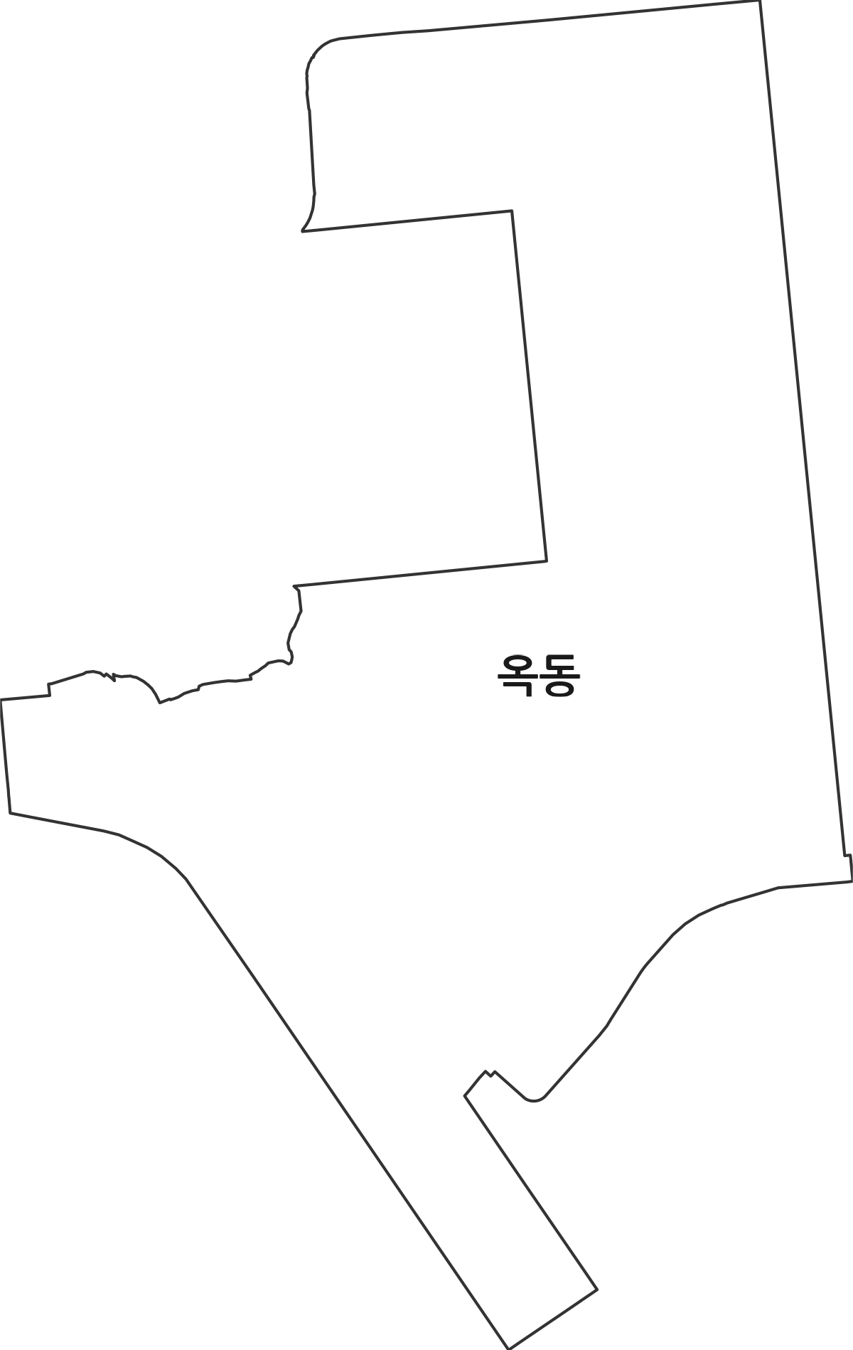 광주광역시 광산구 옥동 법정동 행정구역 경계 지도