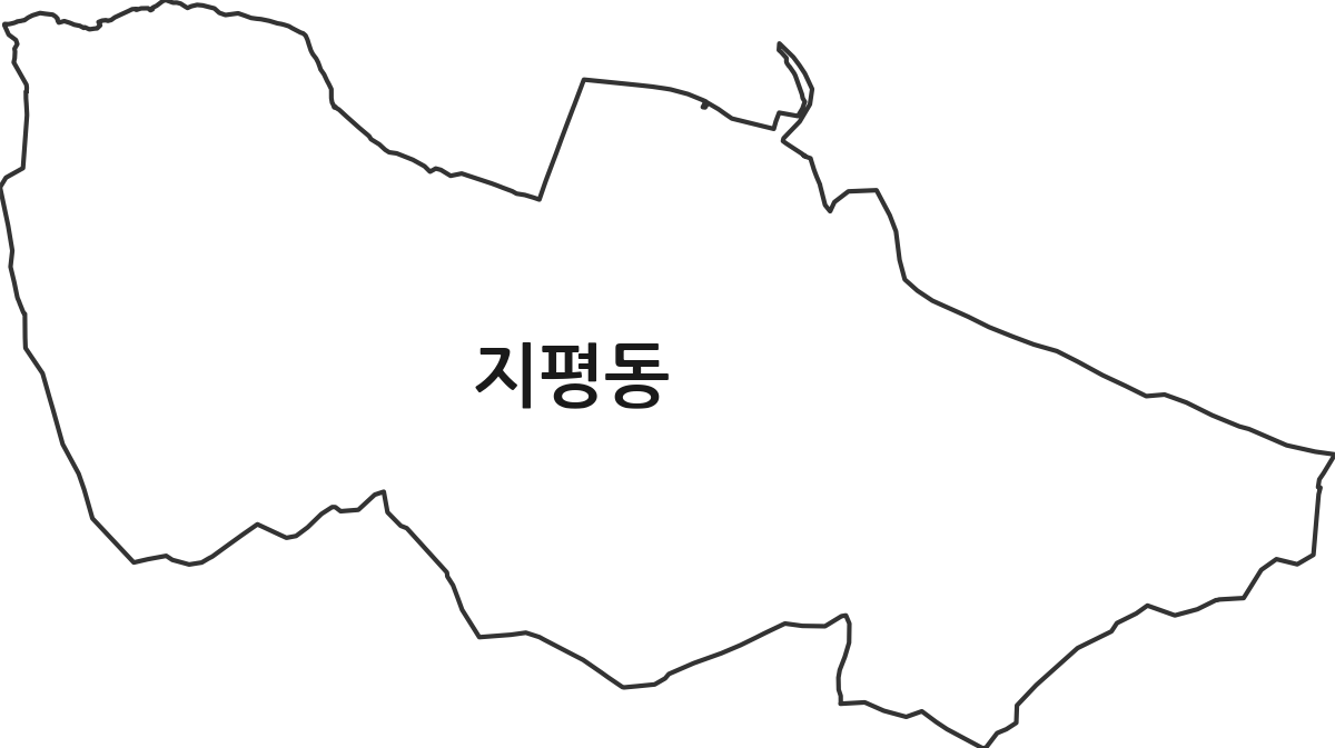 광주광역시 광산구 지평동 법정동 행정구역 경계 지도