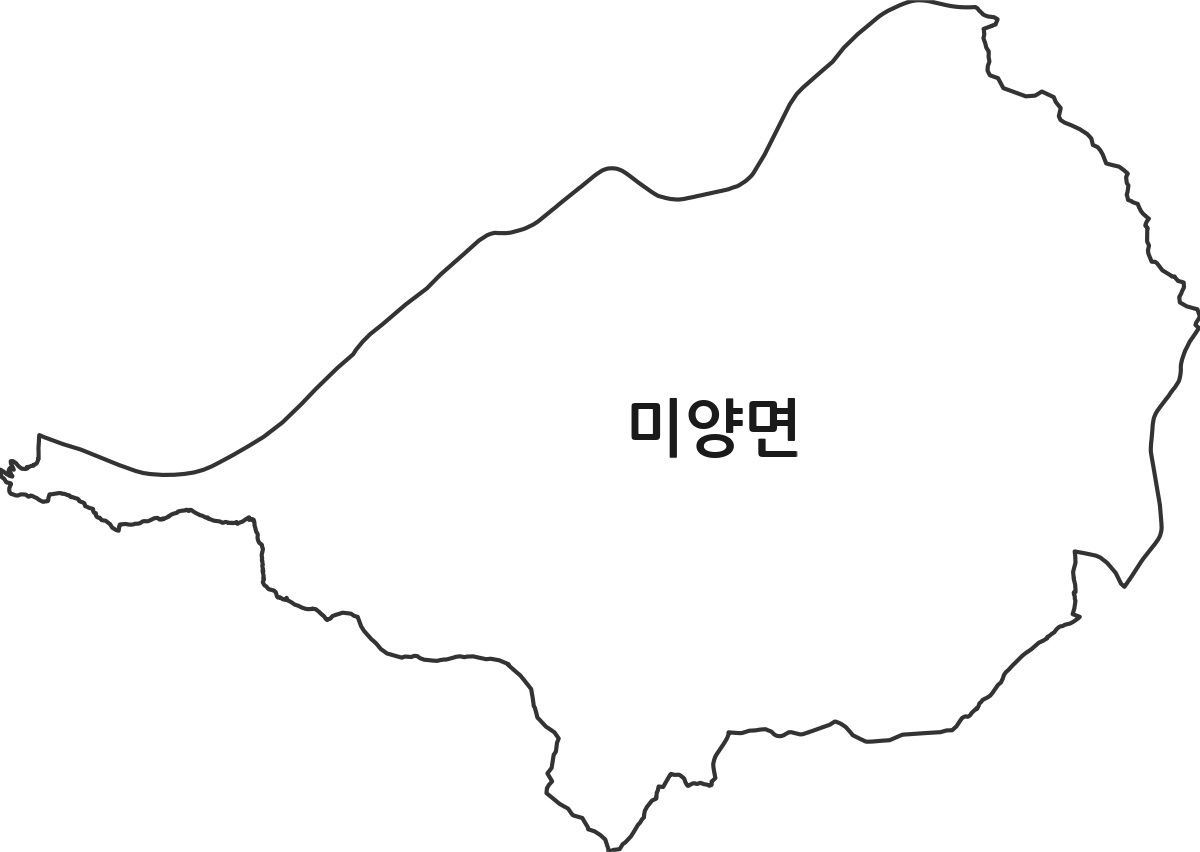 경기도 안성시 미양면 행정동 행정구역 경계 지도