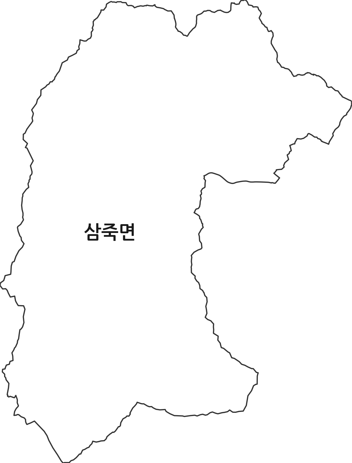 경기도 안성시 삼죽면 행정동 행정구역 경계 지도
