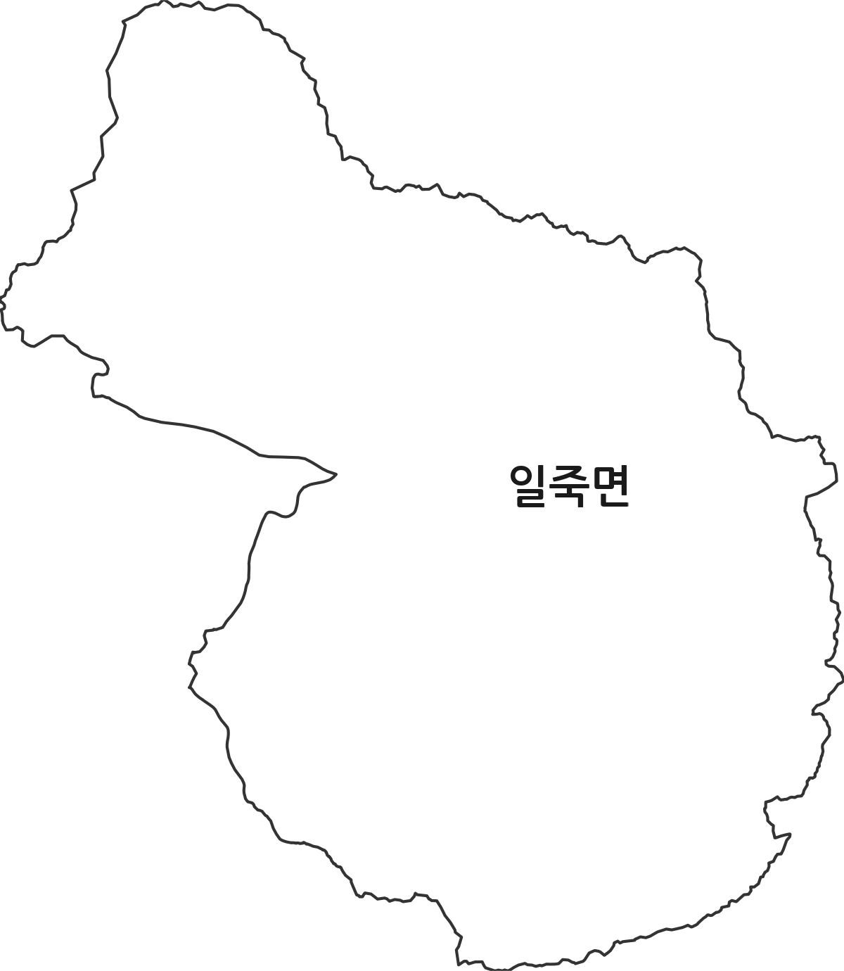 경기도 안성시 일죽면 행정동 행정구역 경계 지도