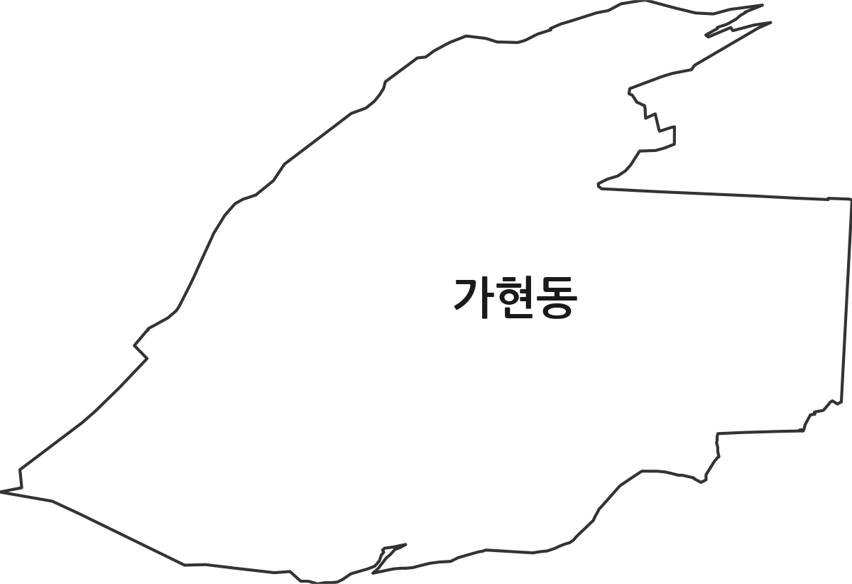 경기도 안성시 가현동 법정동 행정구역 경계 지도