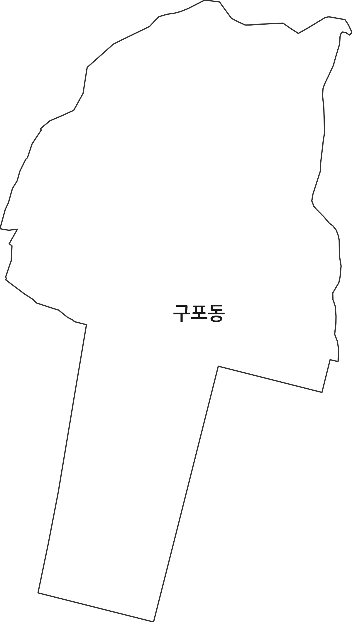 경기도 안성시 구포동 법정동 행정구역 경계 지도