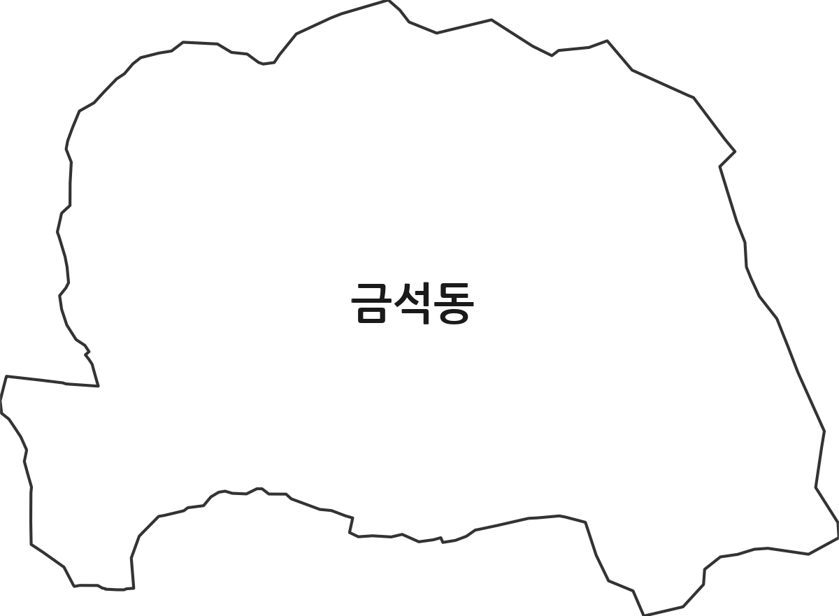 경기도 안성시 금석동 법정동 행정구역 경계 지도
