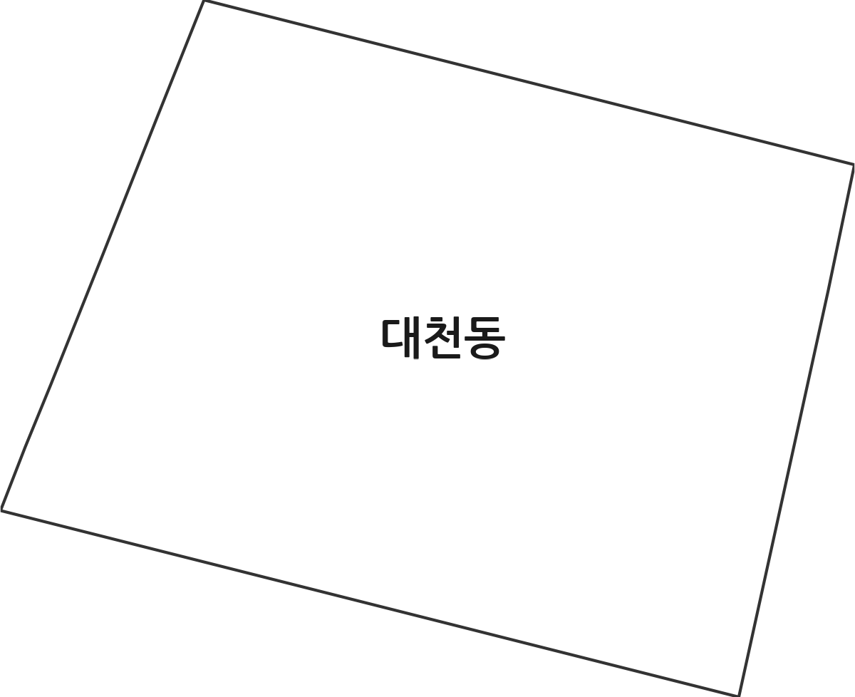 경기도 안성시 대천동 법정동 행정구역 경계 지도