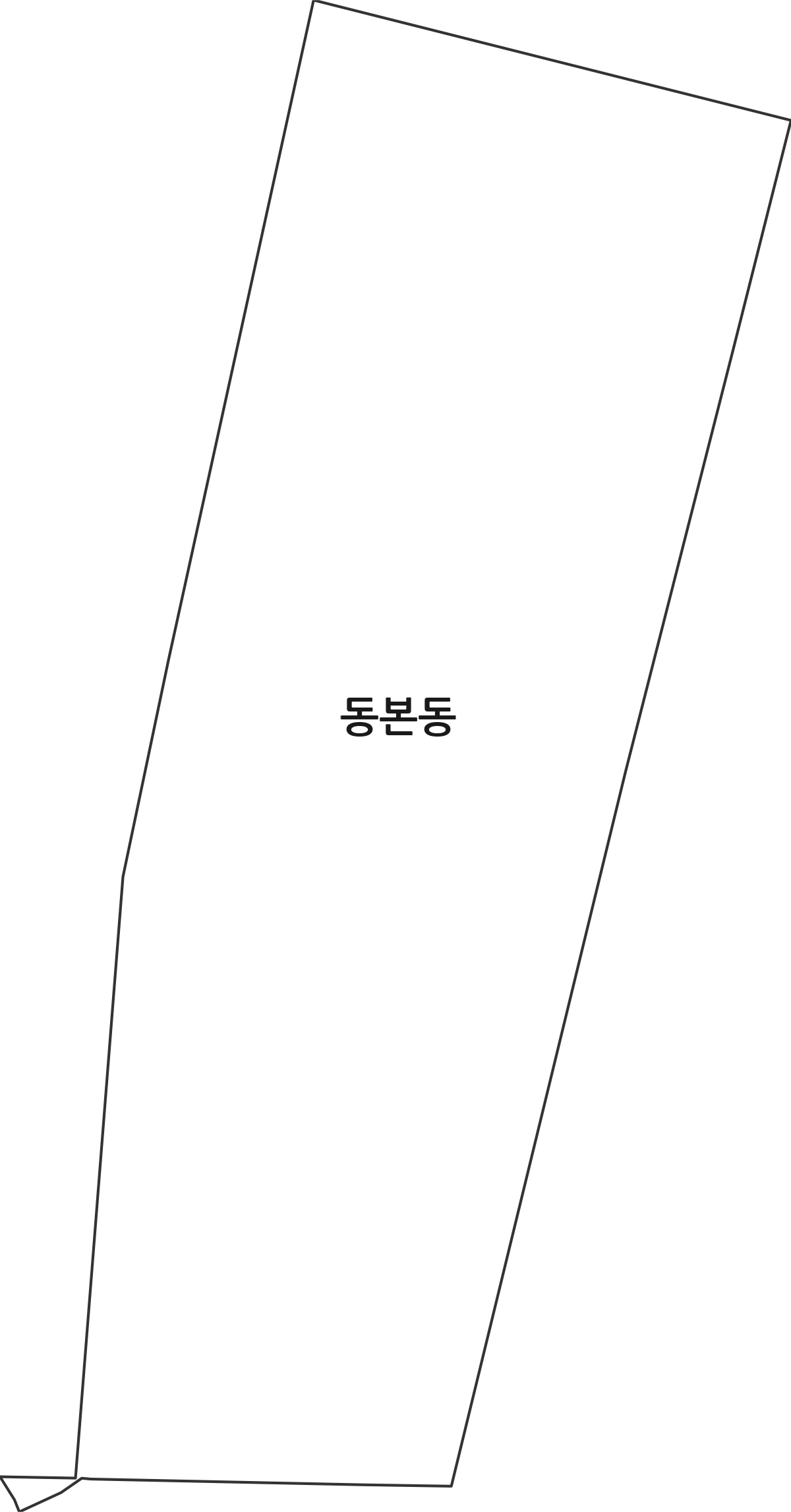 경기도 안성시 동본동 법정동 행정구역 경계 지도