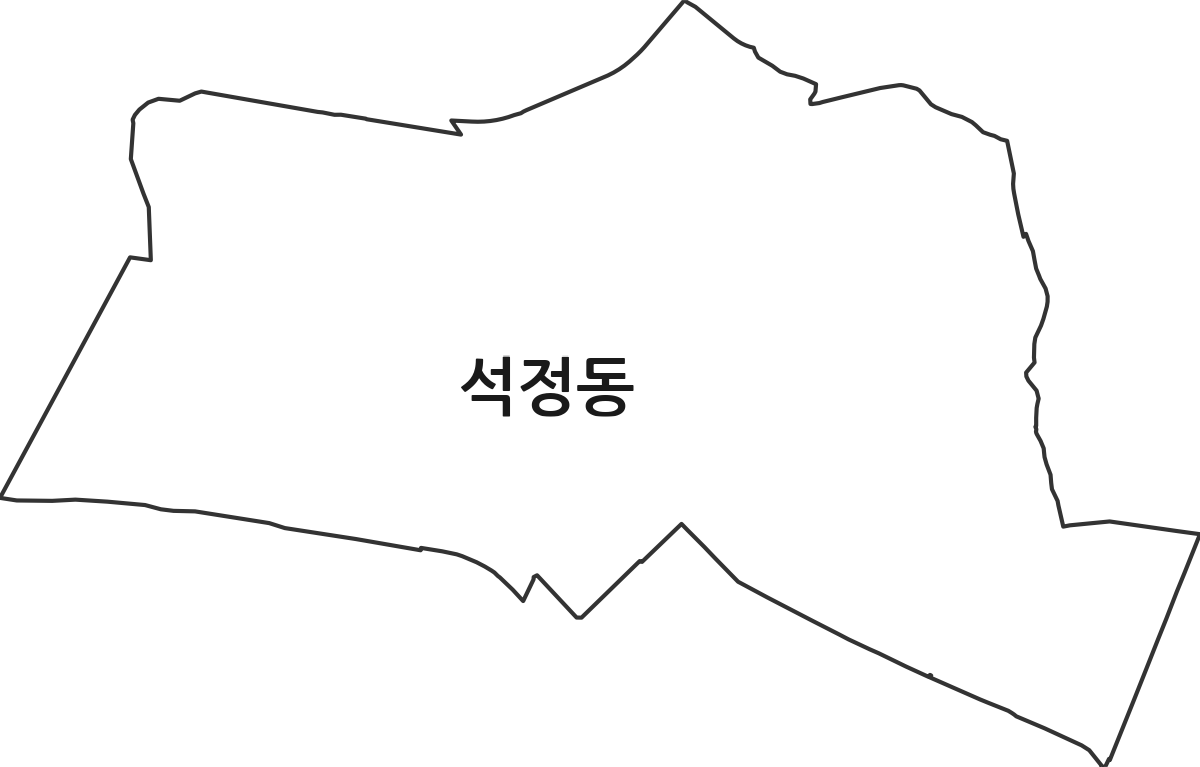 경기도 안성시 석정동 법정동 행정구역 경계 지도
