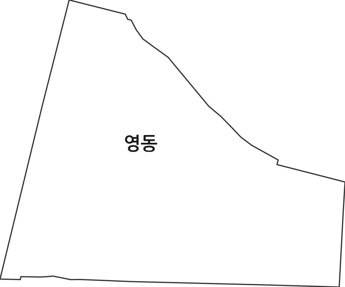 경기도 안성시 영동 법정동 행정구역 경계 지도