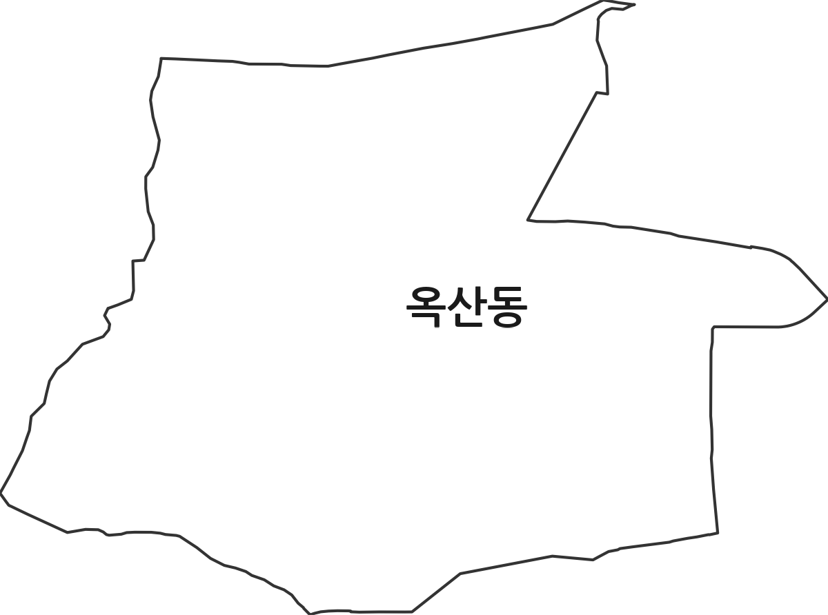 경기도 안성시 옥산동 법정동 행정구역 경계 지도