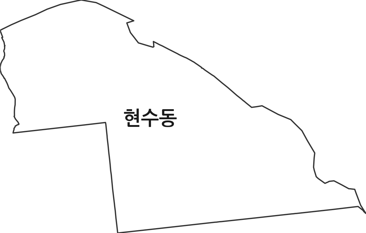 경기도 안성시 현수동 법정동 행정구역 경계 지도