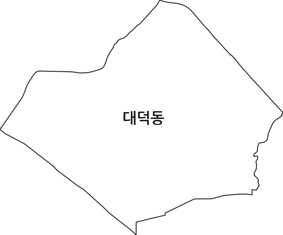 경기도 고양시 덕양구 대덕동 행정동 행정구역 경계 지도
