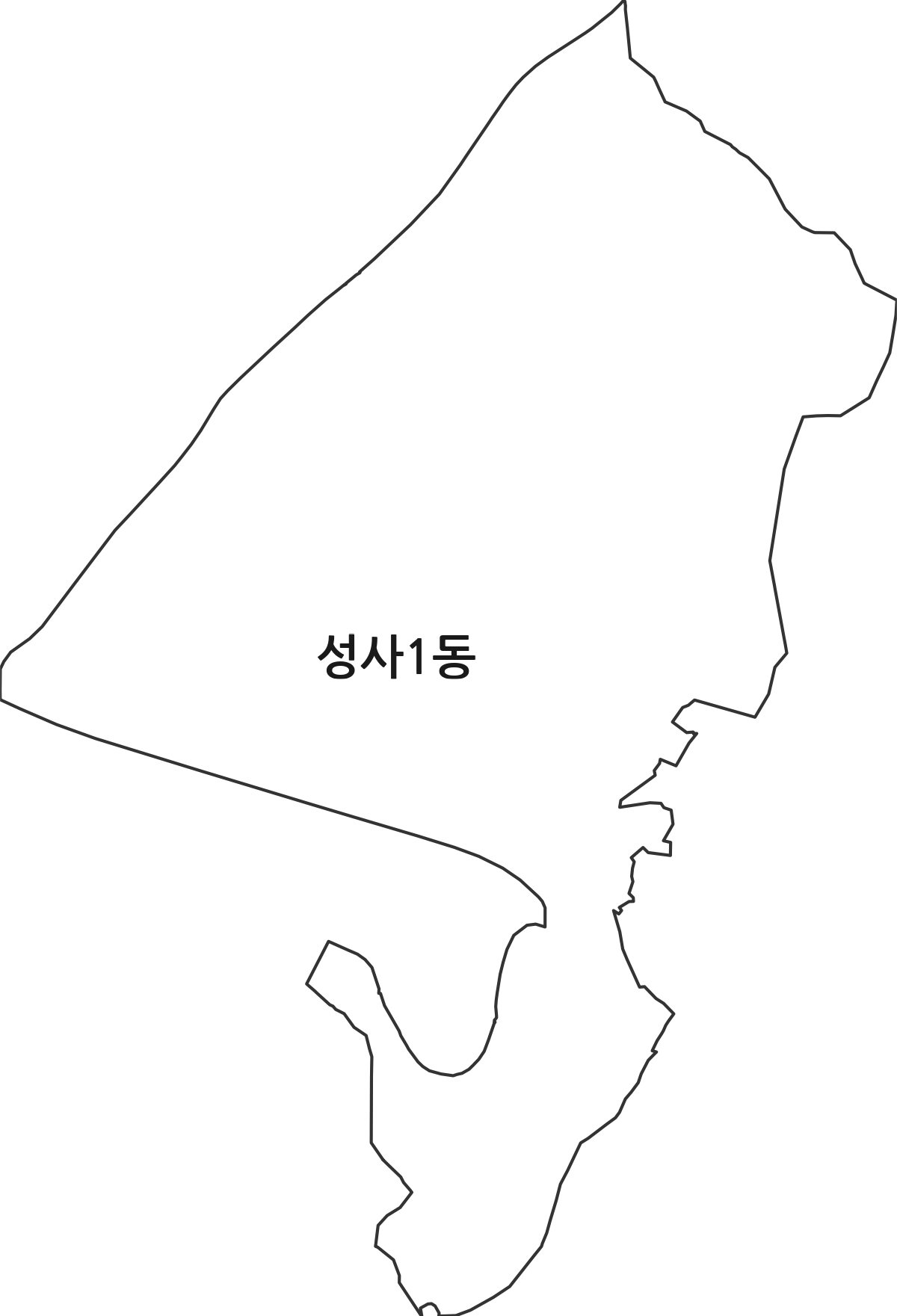 경기도 고양시 덕양구 성사1동 행정동 행정구역 경계 지도