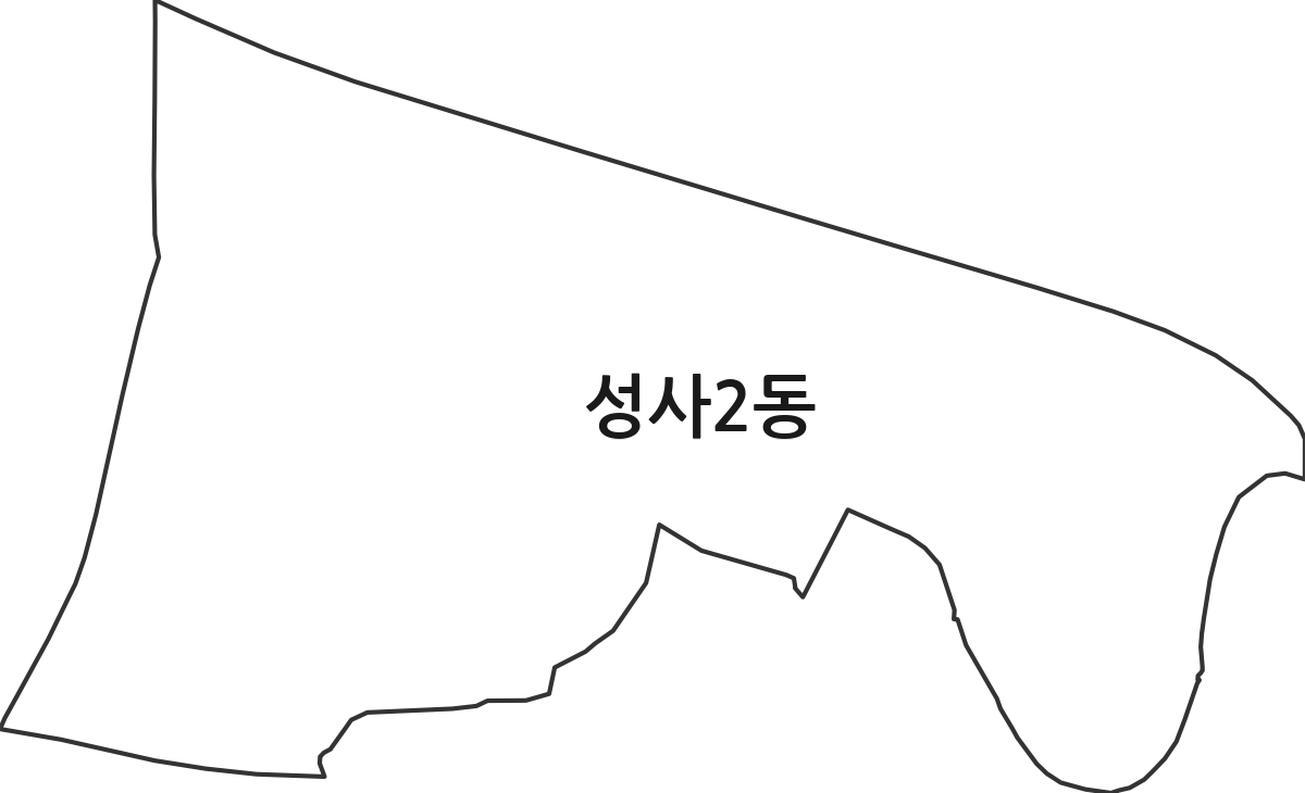 경기도 고양시 덕양구 성사2동 행정동 행정구역 경계 지도
