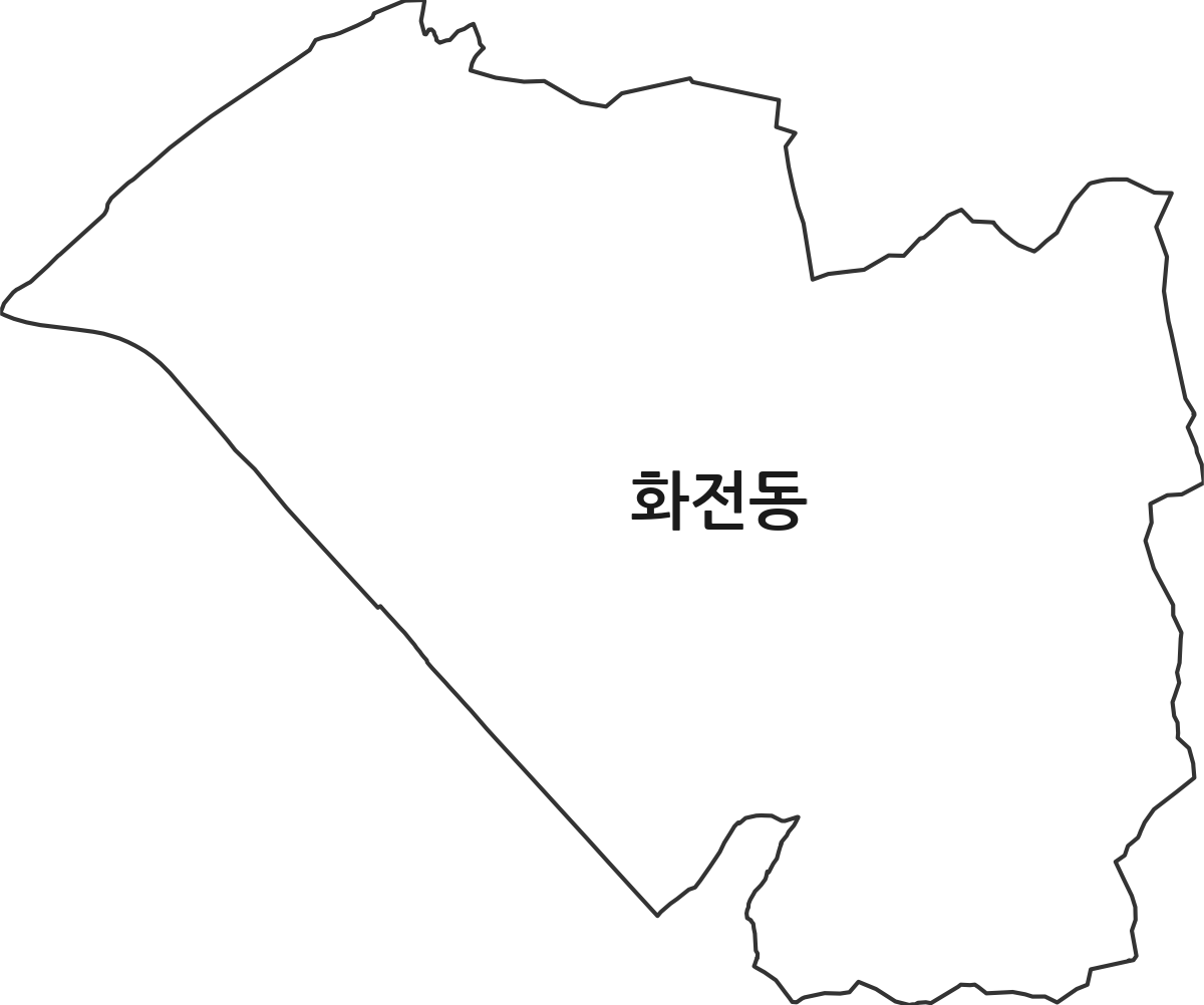 경기도 고양시 덕양구 화전동 행정동 행정구역 경계 지도