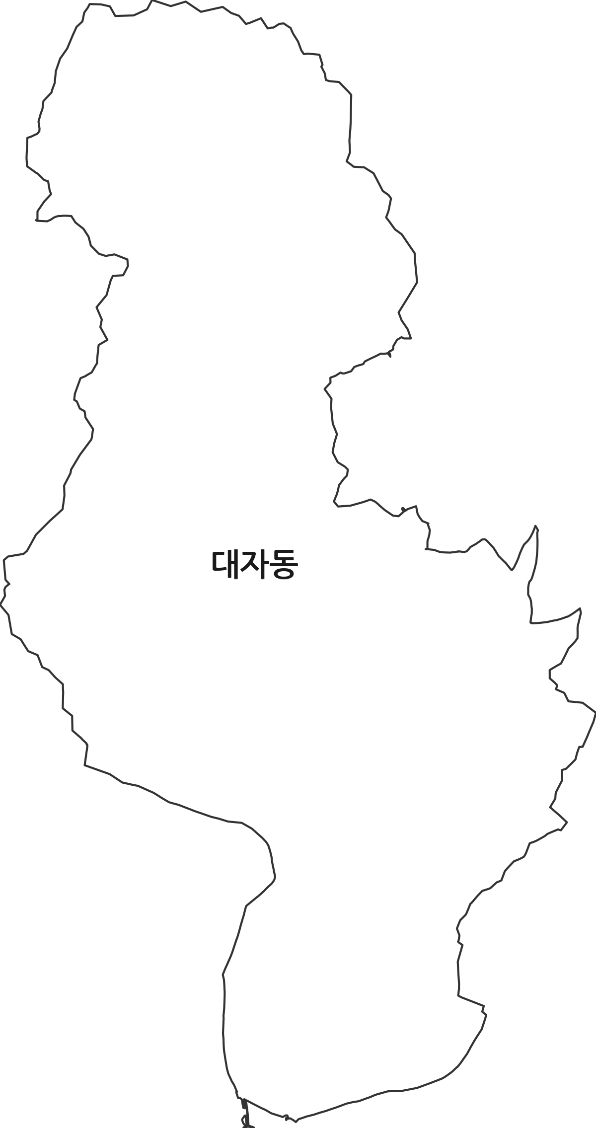 경기도 고양시 덕양구 대자동 법정동 행정구역 경계 지도