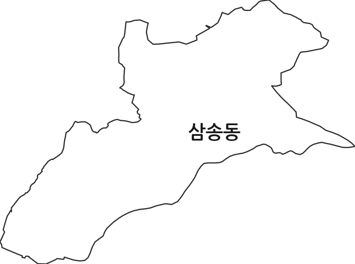 경기도 고양시 덕양구 삼송동 법정동 행정구역 경계 지도