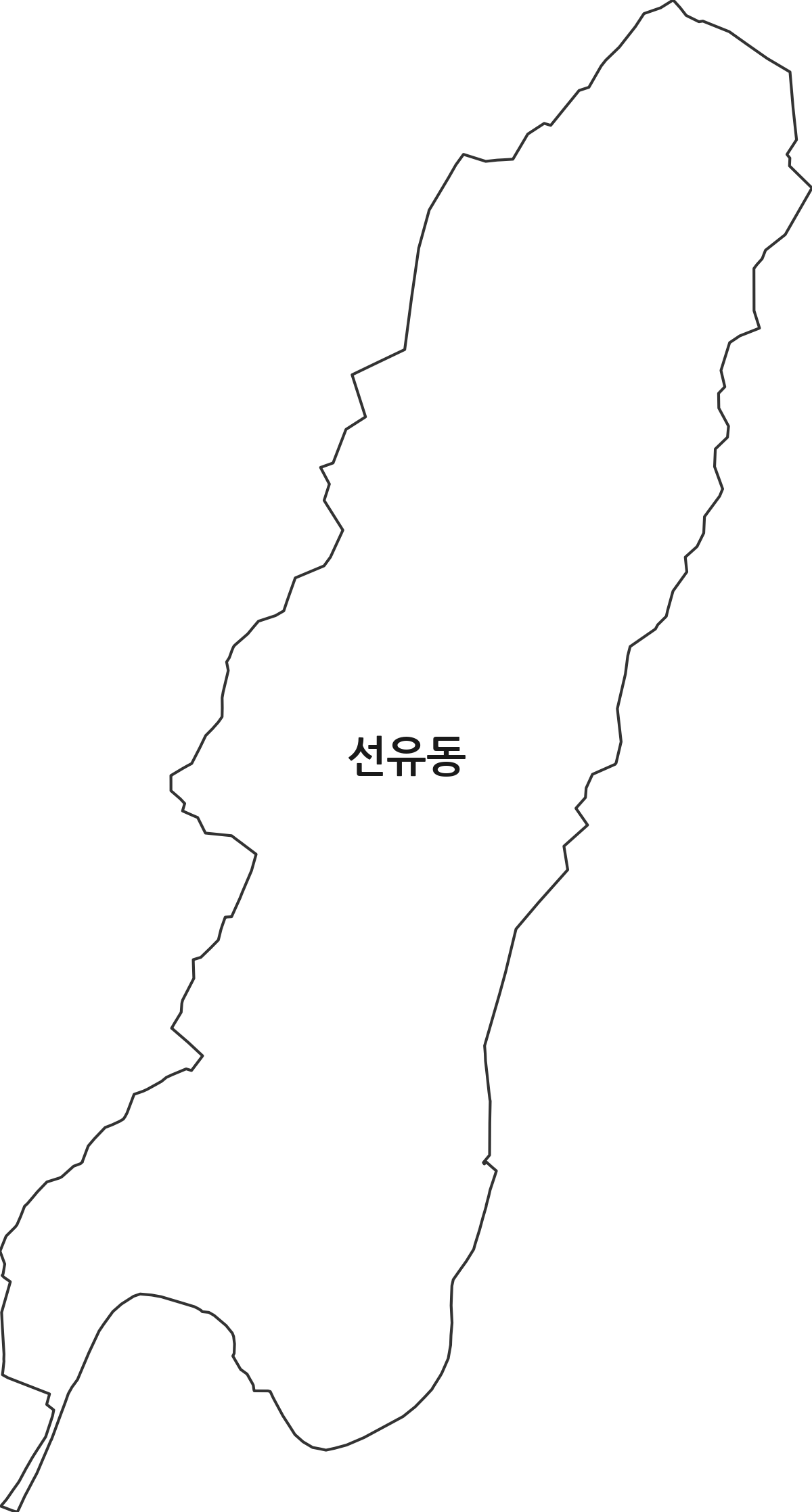 경기도 고양시 덕양구 선유동 법정동 행정구역 경계 지도