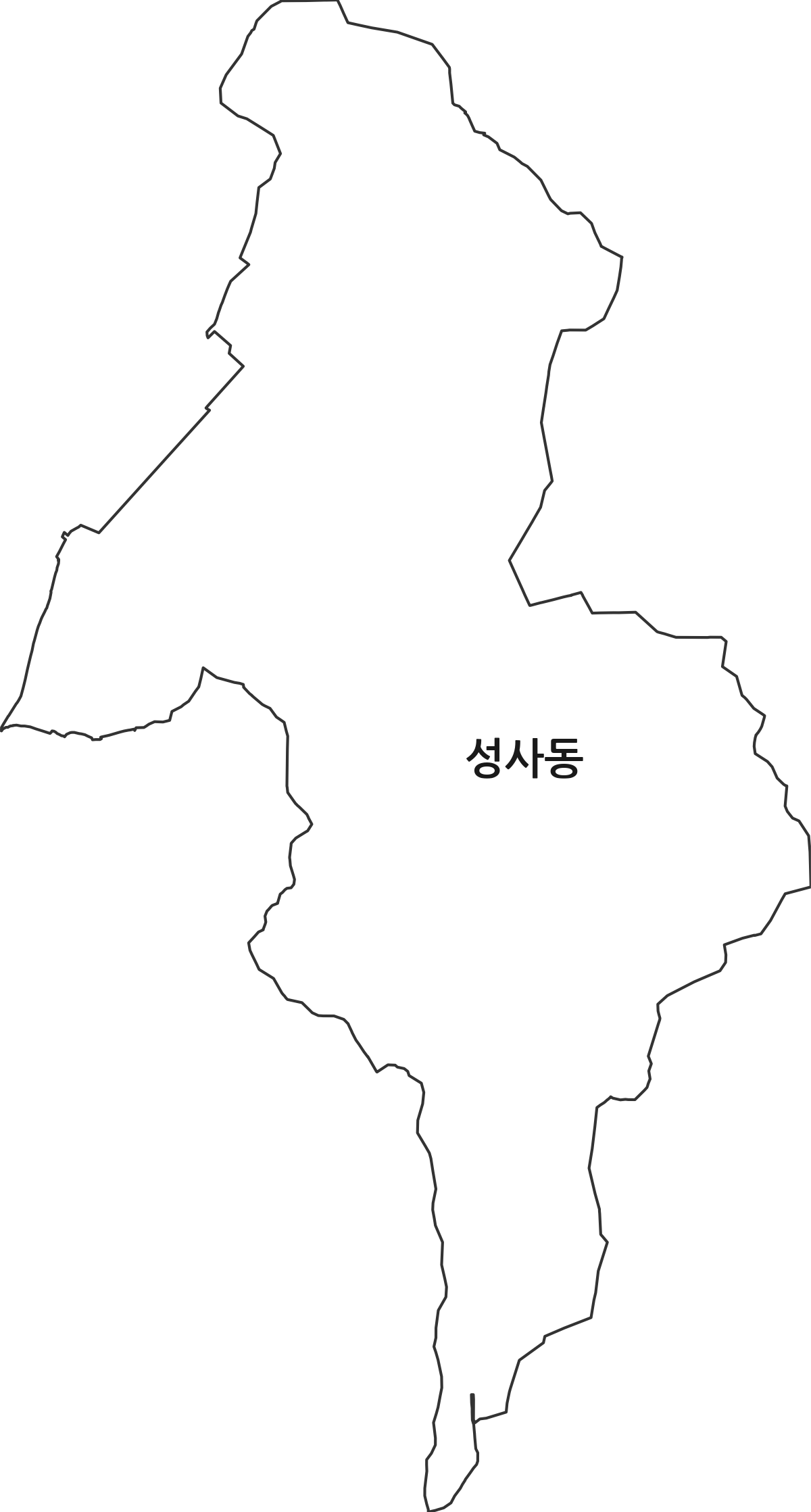 경기도 고양시 덕양구 성사동 법정동 행정구역 경계 지도