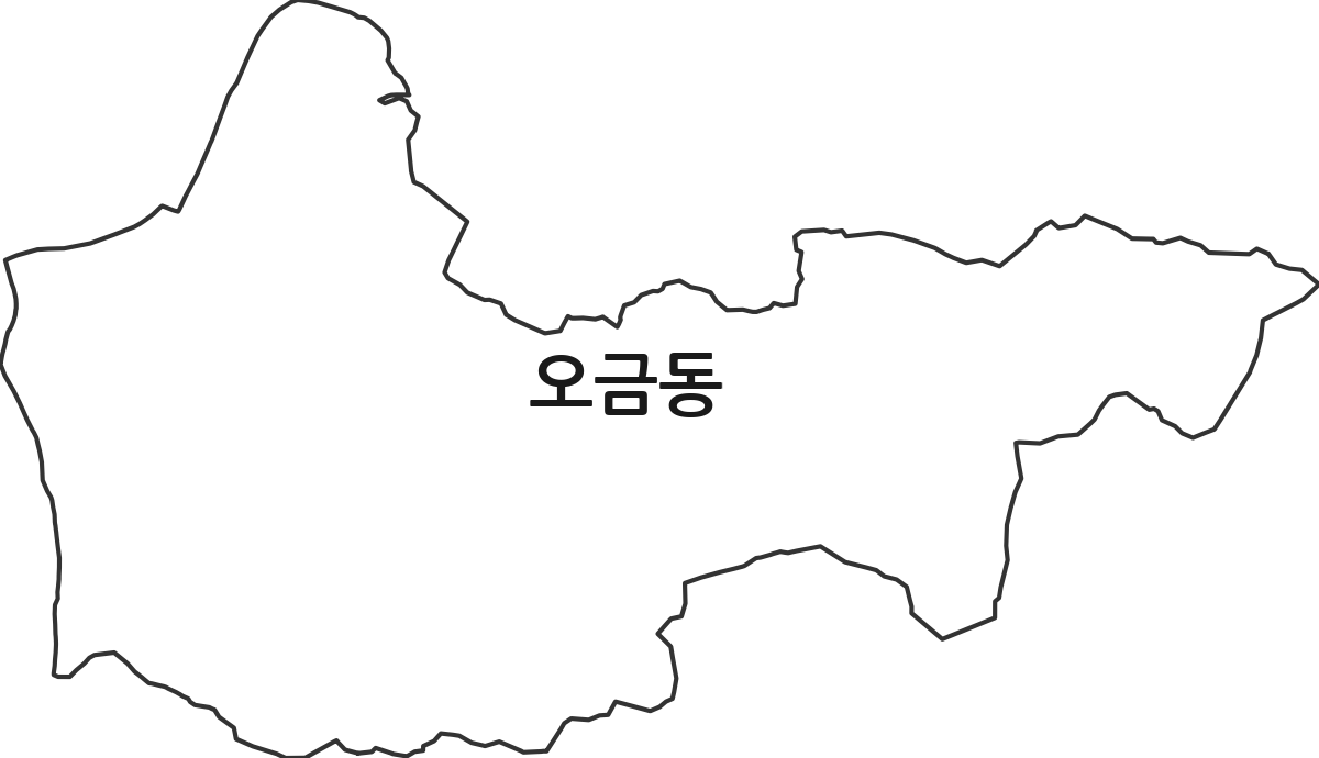 경기도 고양시 덕양구 오금동 법정동 행정구역 경계 지도