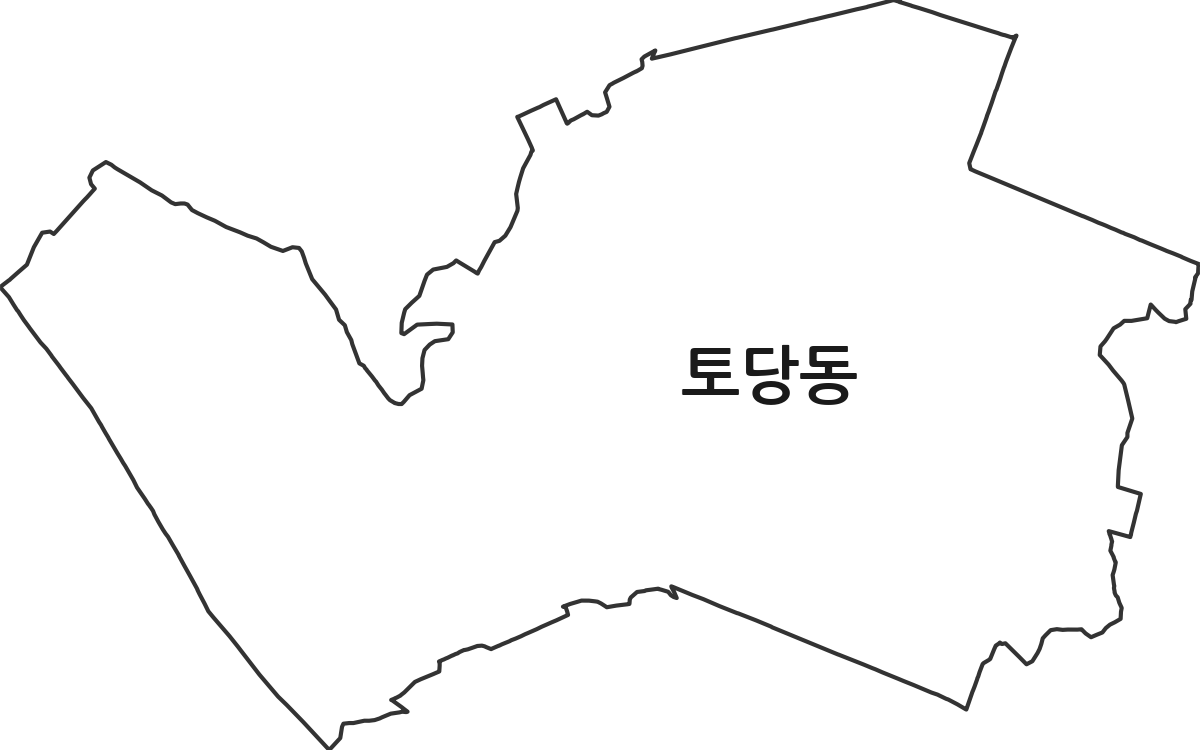 경기도 고양시 덕양구 토당동 법정동 행정구역 경계 지도