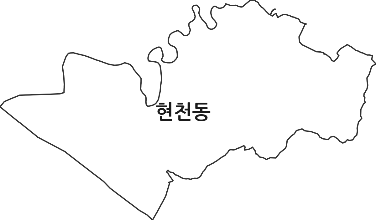경기도 고양시 덕양구 현천동 법정동 행정구역 경계 지도