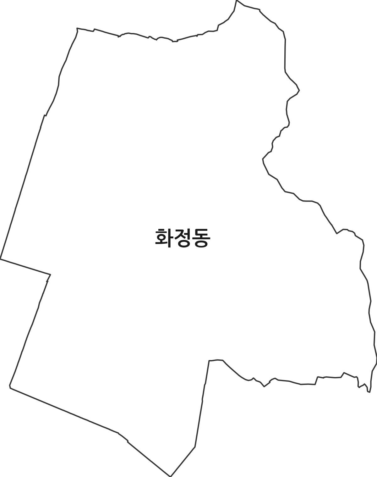 경기도 고양시 덕양구 화정동 법정동 행정구역 경계 지도