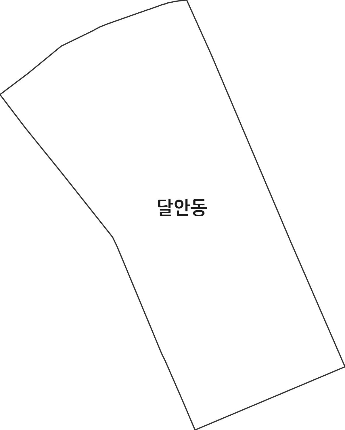 경기도 안양시 동안구 달안동 행정동 행정구역 경계 지도