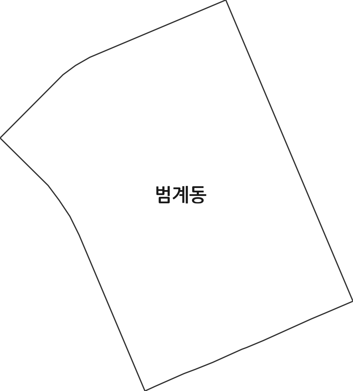 경기도 안양시 동안구 범계동 행정동 행정구역 경계 지도
