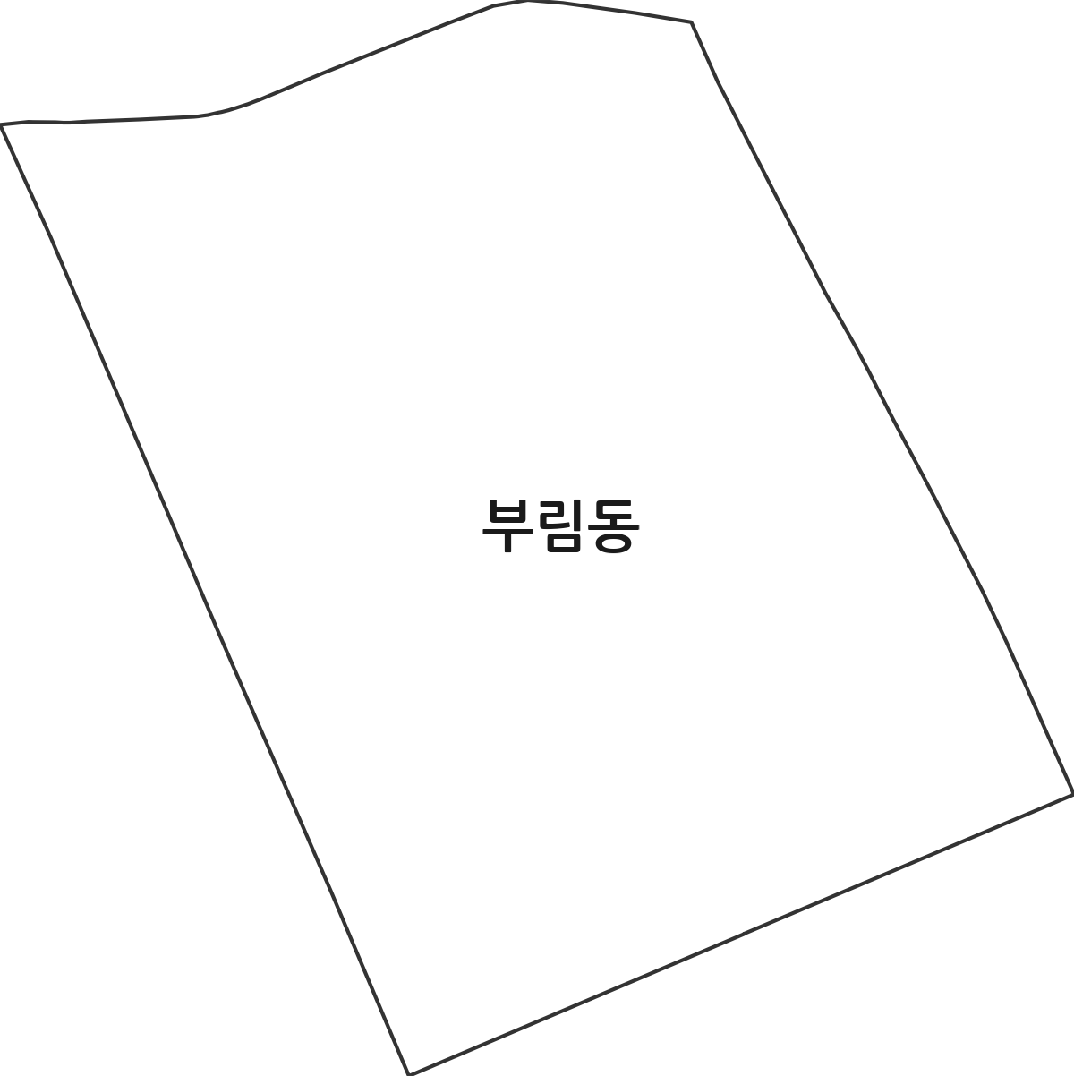 경기도 안양시 동안구 부림동 행정동 행정구역 경계 지도