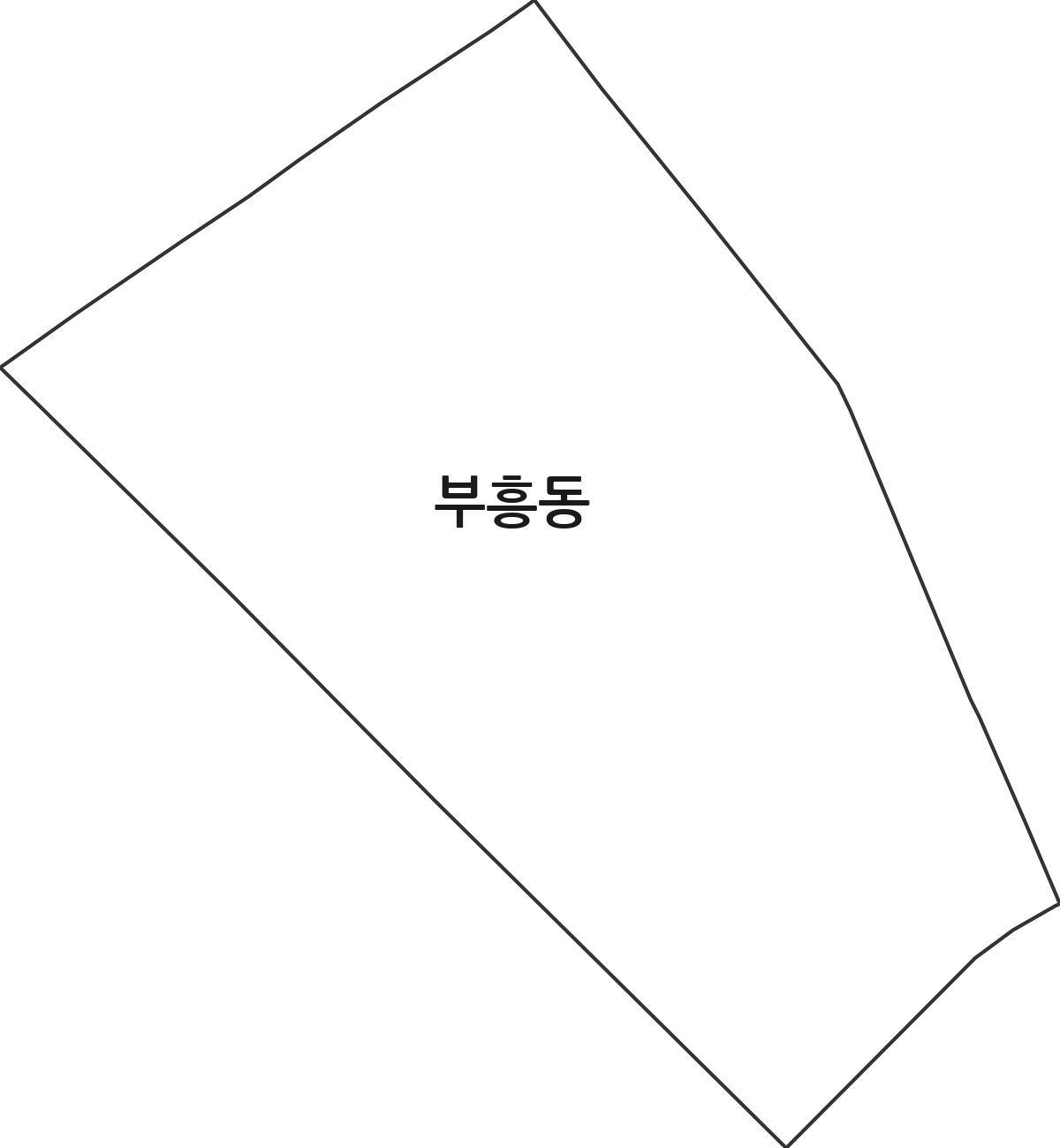 경기도 안양시 동안구 부흥동 행정동 행정구역 경계 지도