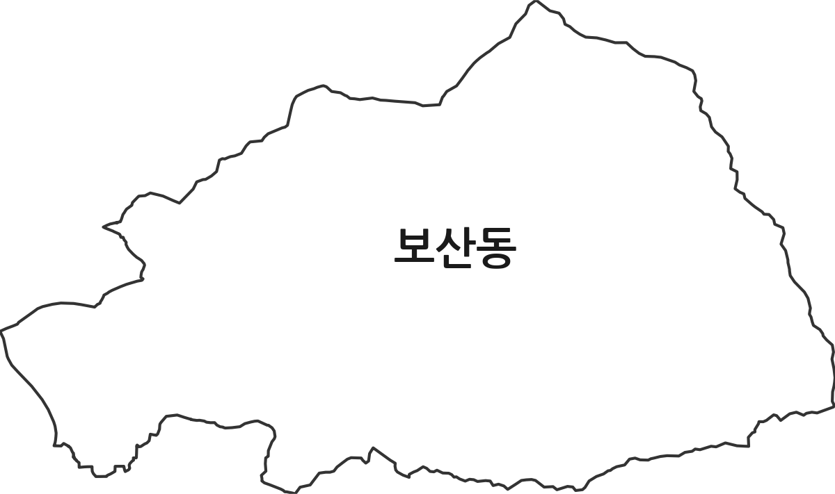경기도 동두천시 보산동 행정동 행정구역 경계 지도