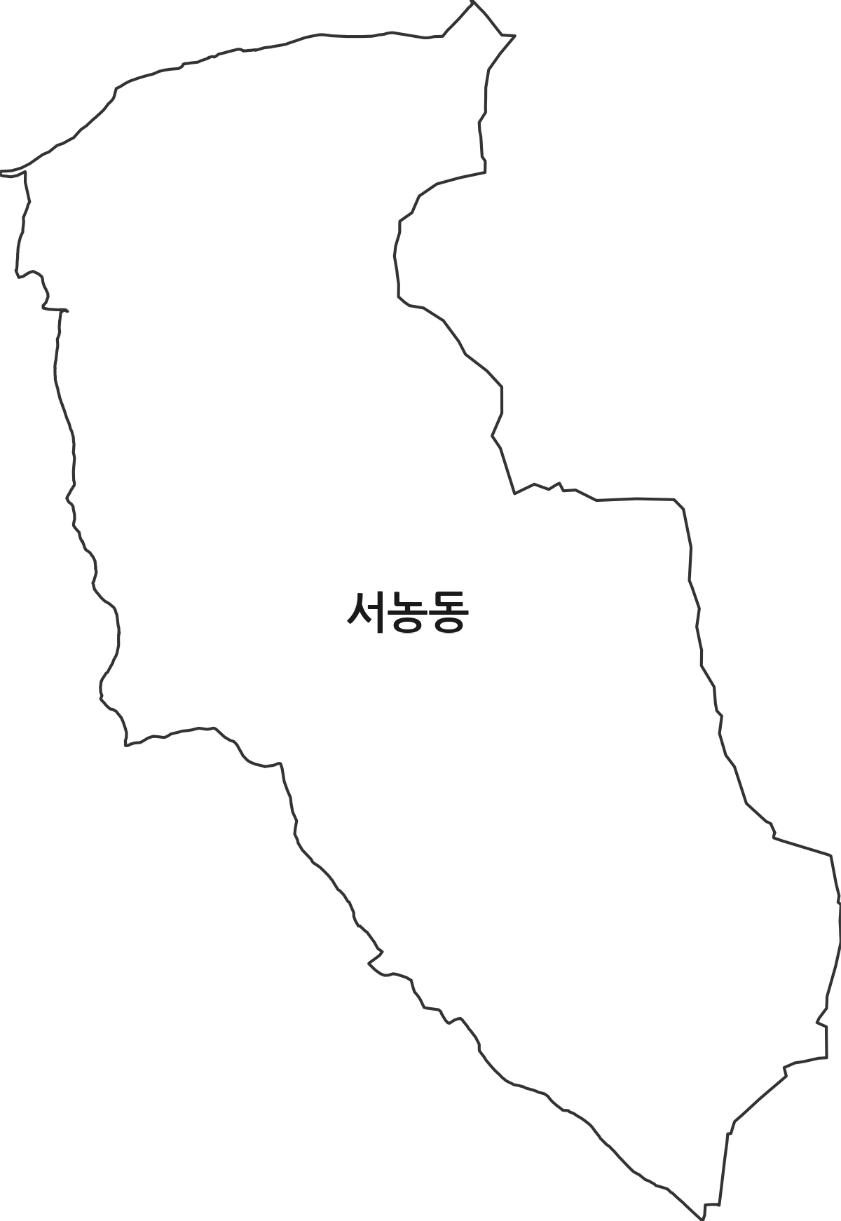 경기도 용인시 기흥구 서농동 행정동 행정구역 경계 지도