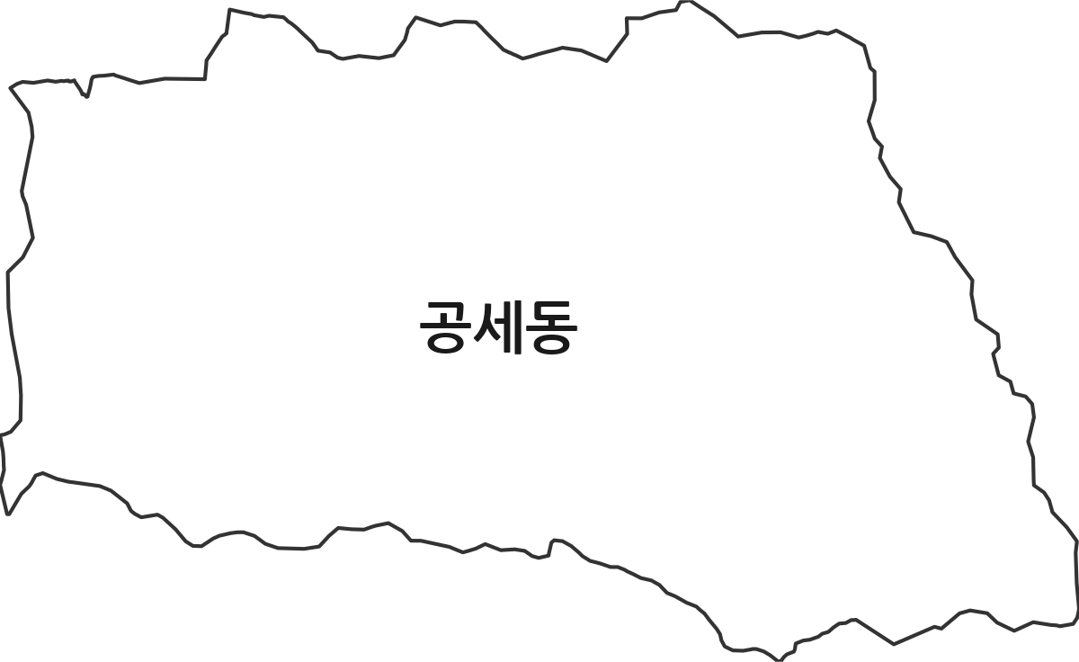 경기도 용인시 기흥구 공세동 법정동 행정구역 경계 지도