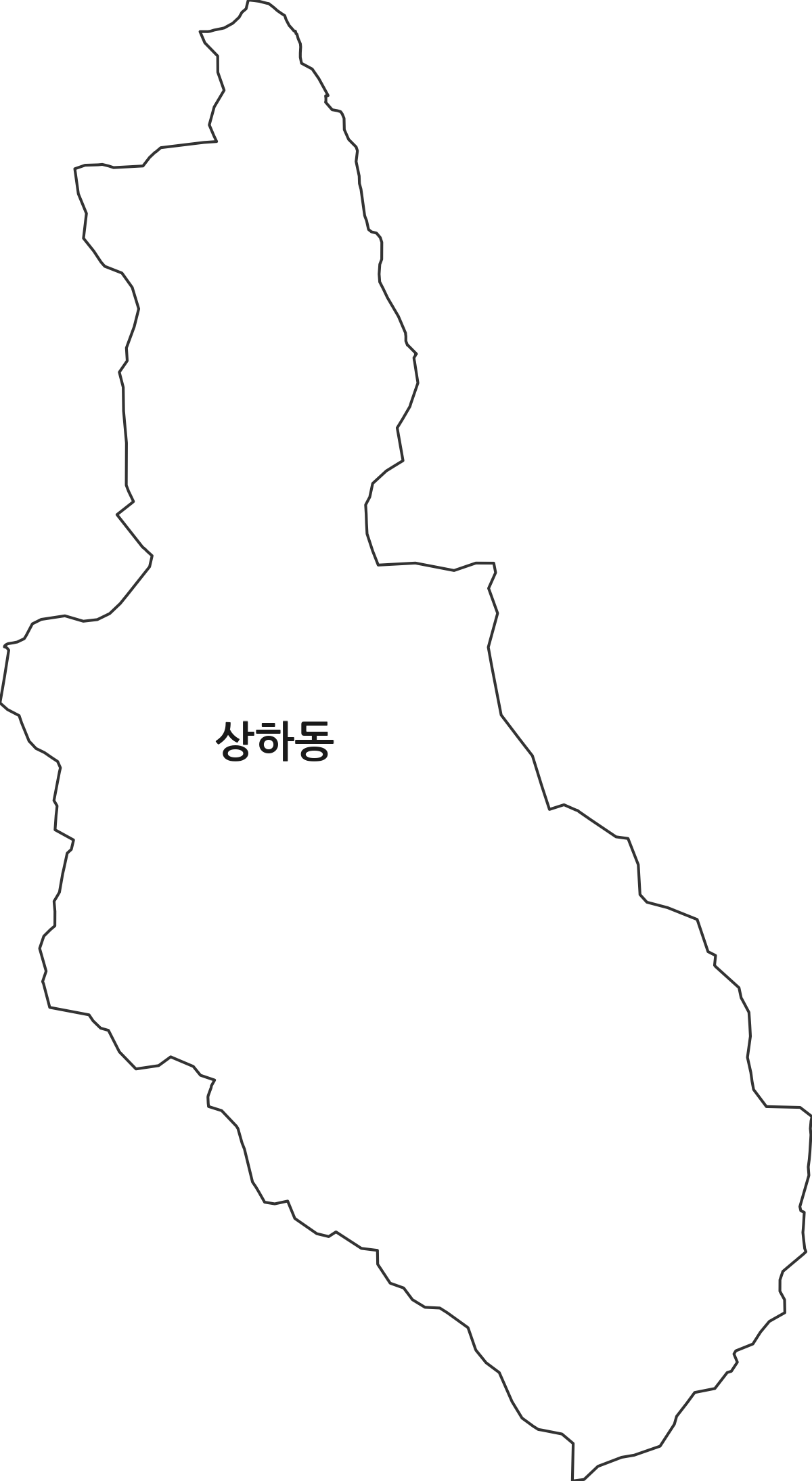 경기도 용인시 기흥구 상하동 법정동 행정구역 경계 지도
