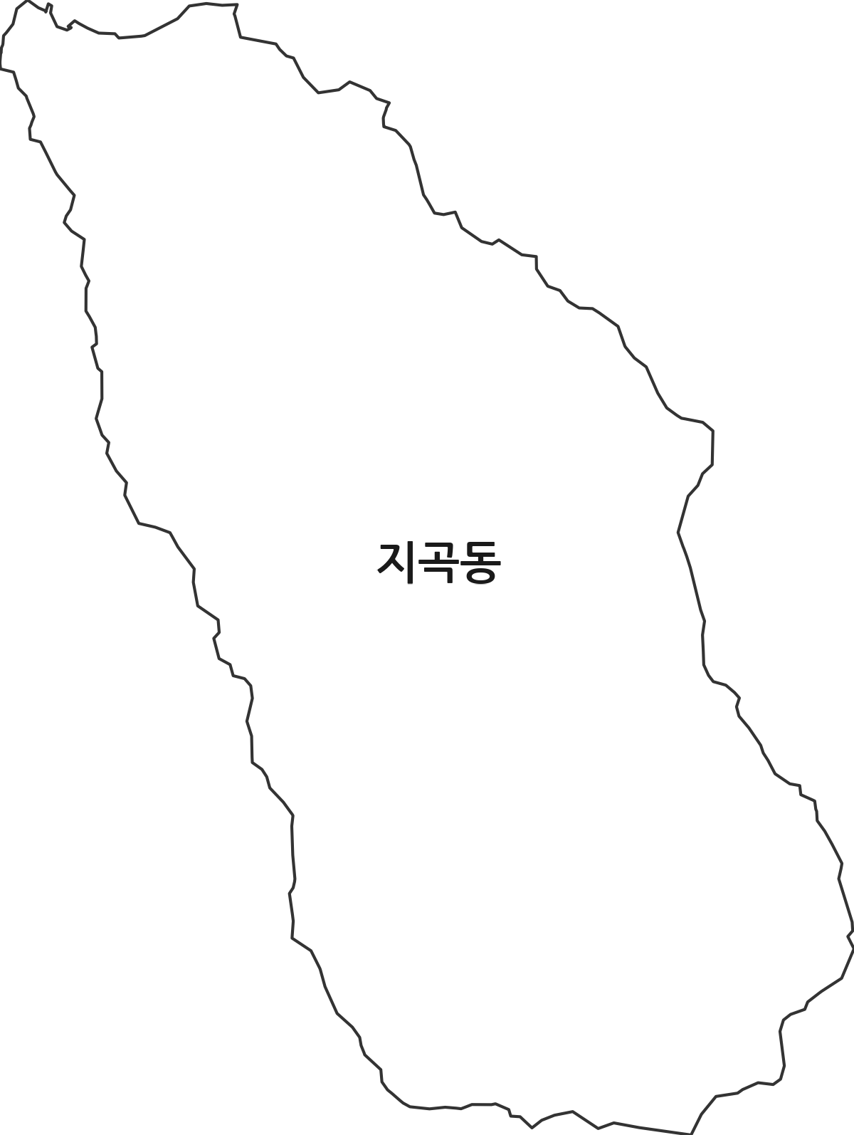 경기도 용인시 기흥구 지곡동 법정동 행정구역 경계 지도