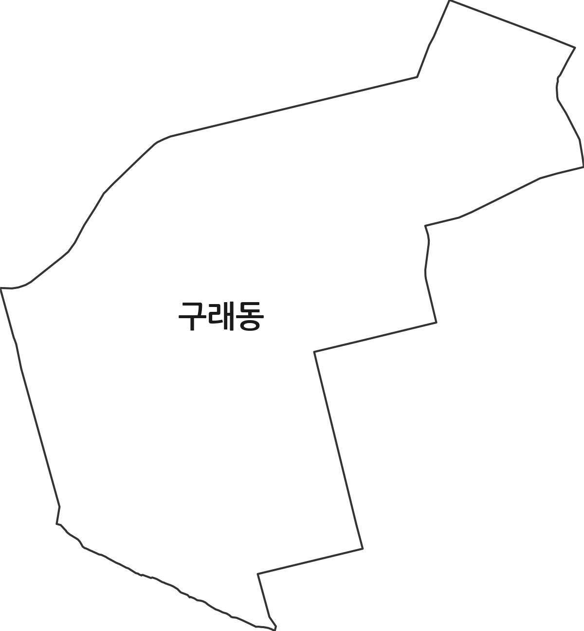 경기도 김포시 구래동 행정동 행정구역 경계 지도