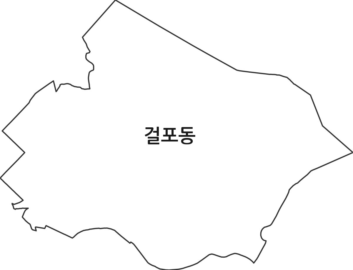 경기도 김포시 걸포동 법정동 행정구역 경계 지도