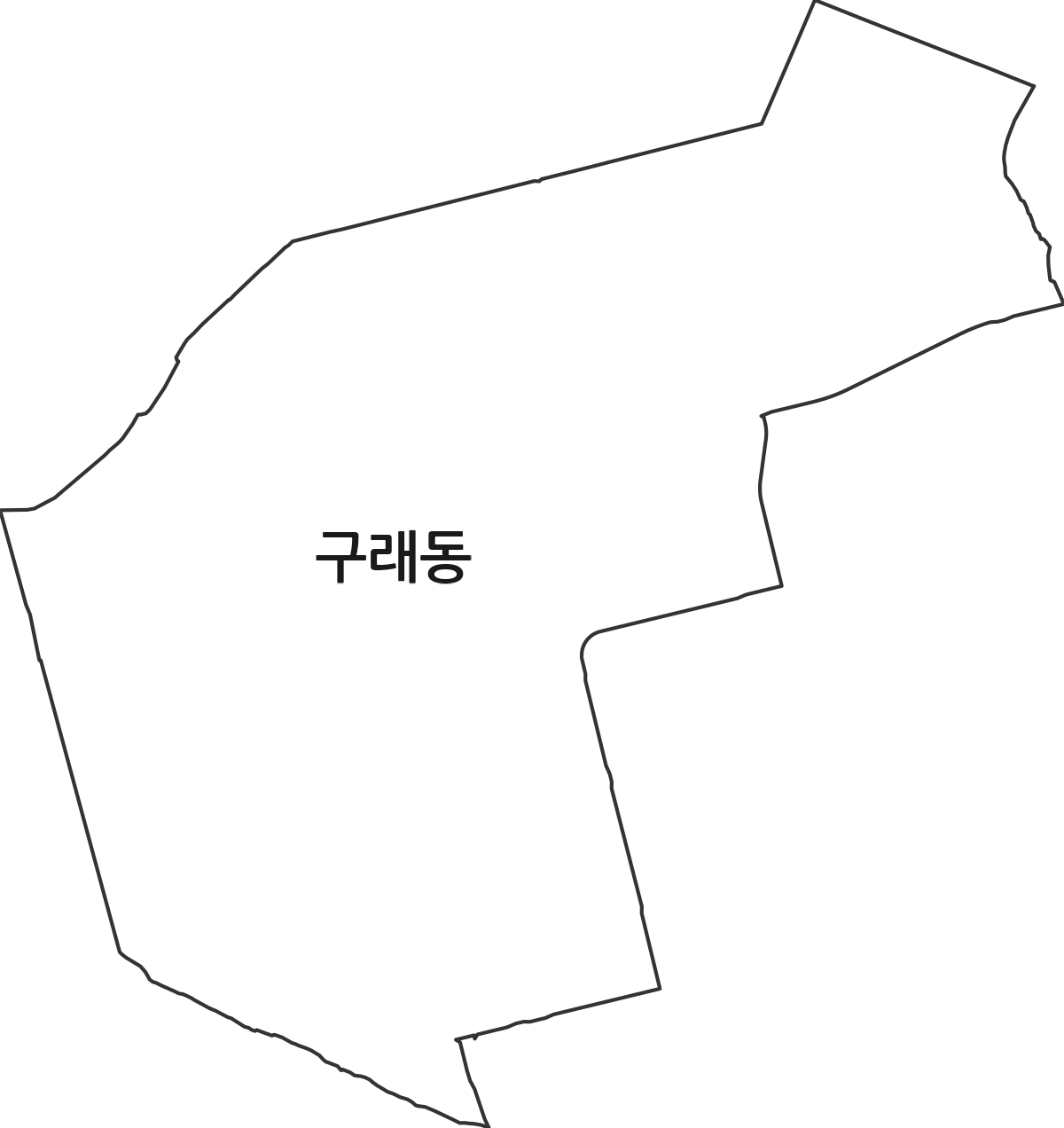 경기도 김포시 구래동 법정동 행정구역 경계 지도