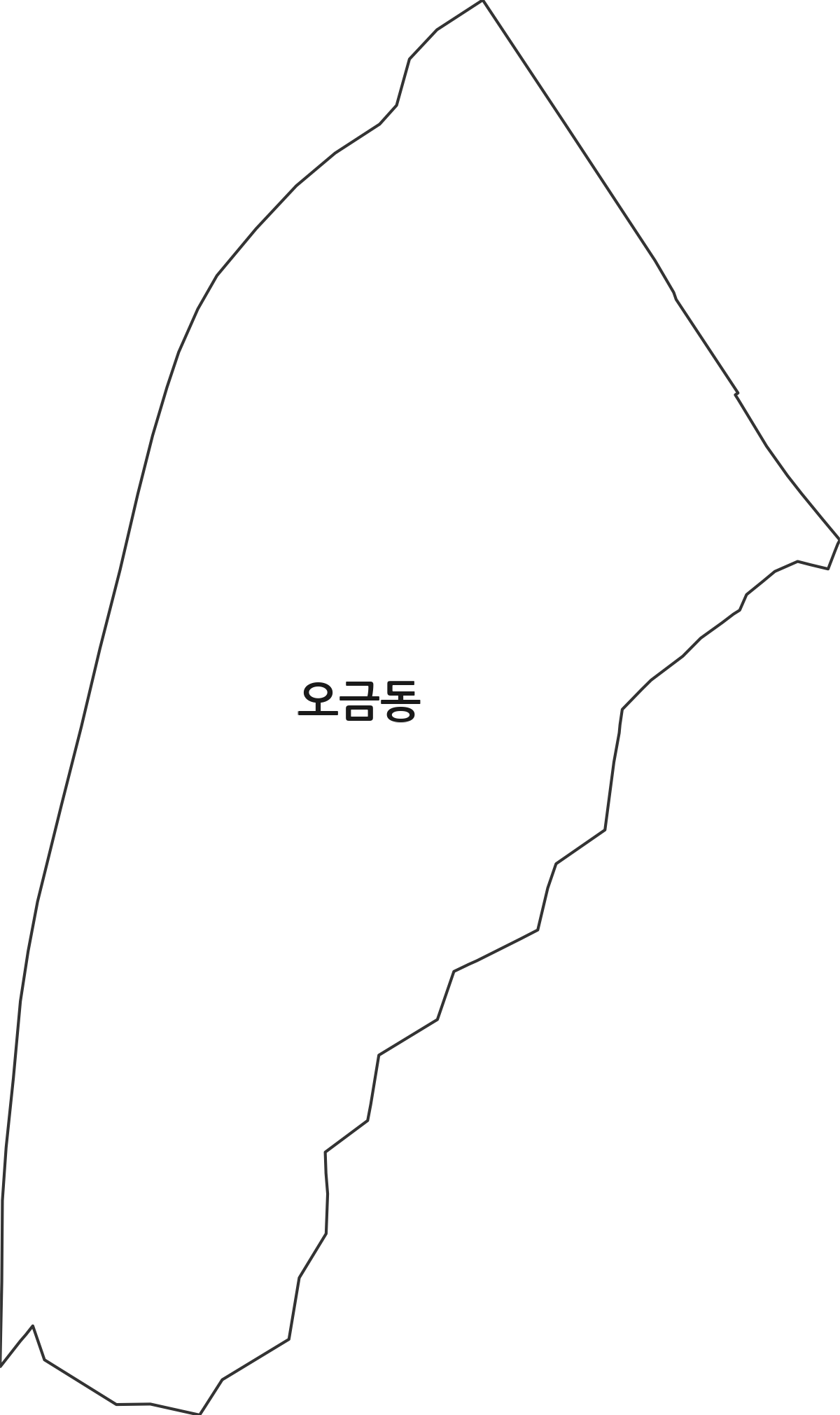 경기도 군포시 오금동 행정동 행정구역 경계 지도