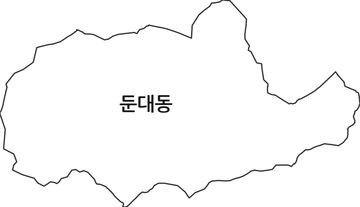 경기도 군포시 둔대동 법정동 행정구역 경계 지도
