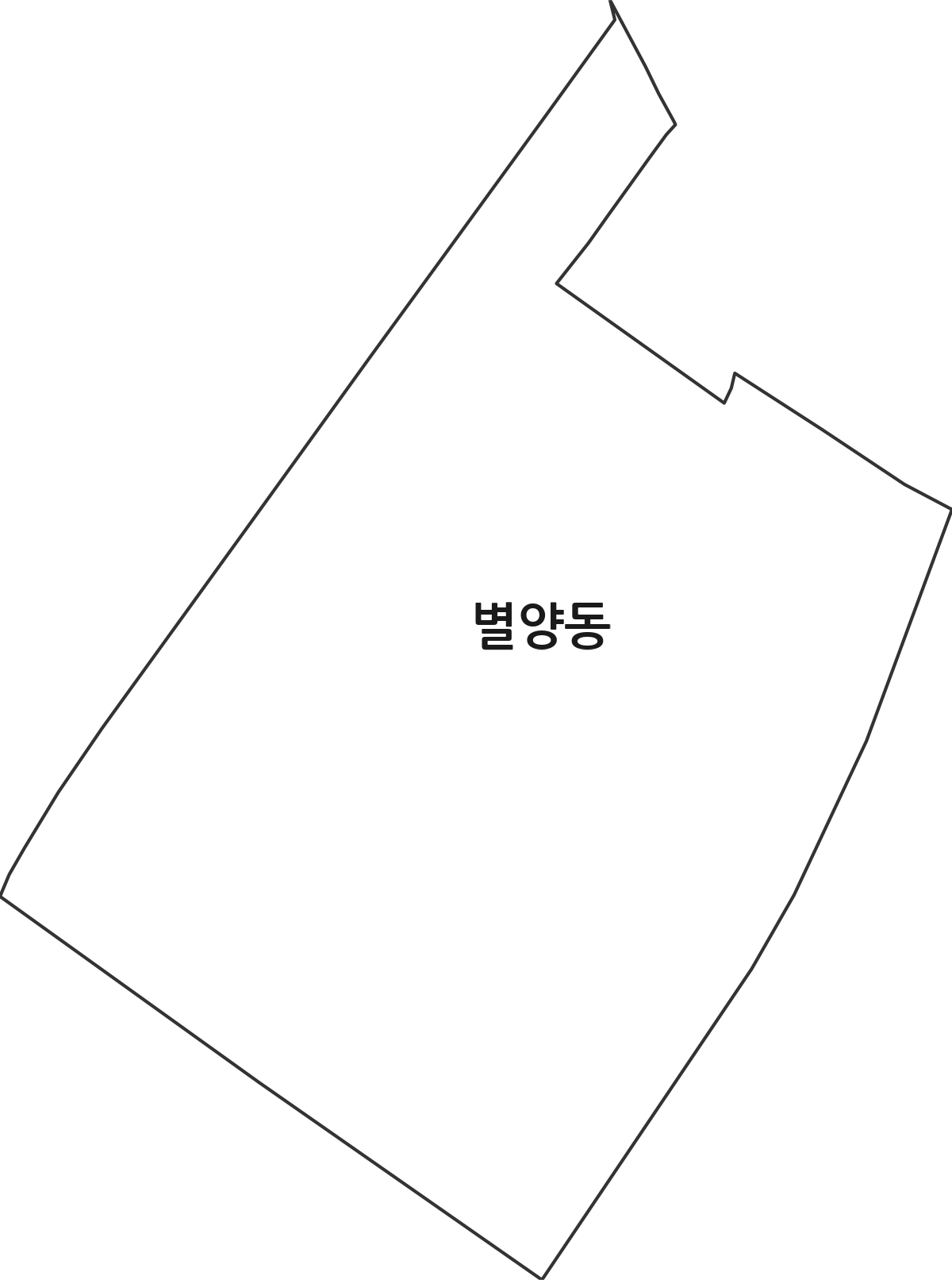 경기도 과천시 별양동 행정동 행정구역 경계 지도