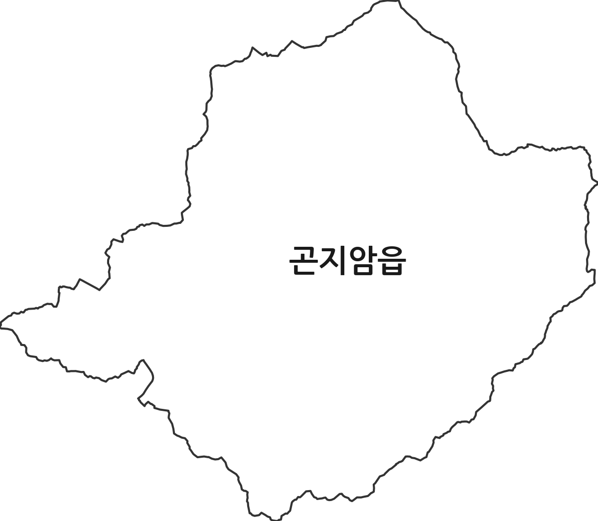 경기도 광주시 곤지암읍 행정동 행정구역 경계 지도