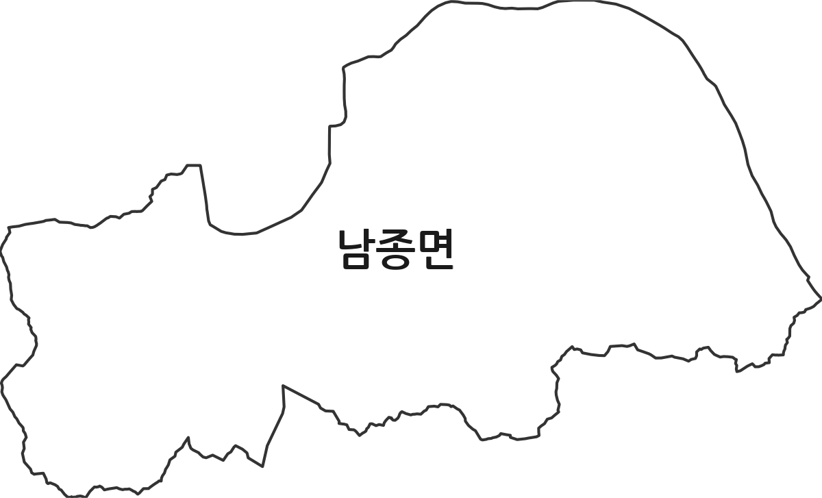 경기도 광주시 남종면 행정동 행정구역 경계 지도