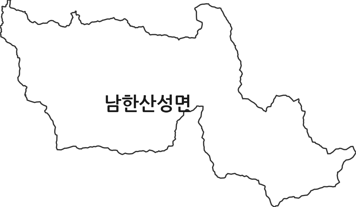 경기도 광주시 남한산성면 법정동 행정구역 경계 지도