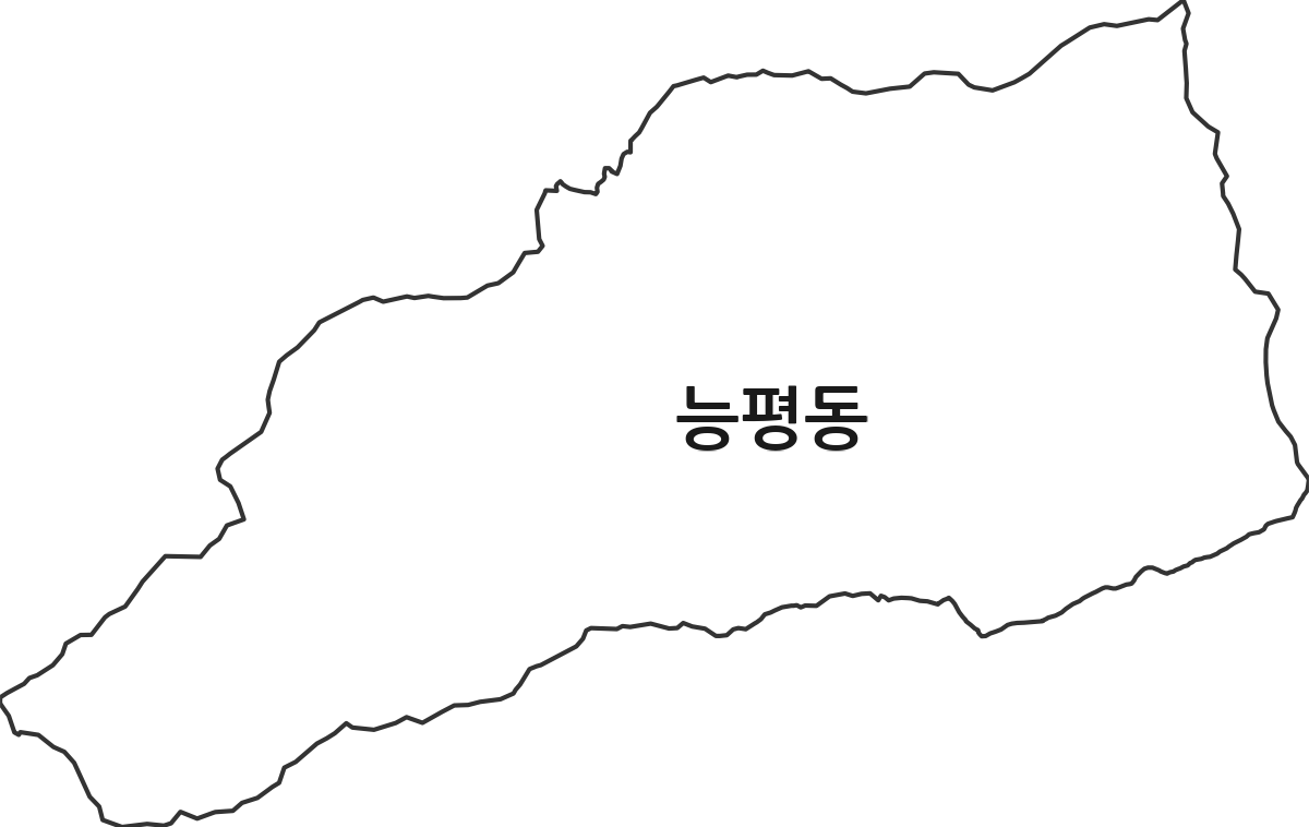 경기도 광주시 능평동 법정동 행정구역 경계 지도